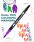 Ohuhu Markers for Adult Coloring Books: 36 Colors Coloring Markers Dual Tips Fine &#x26; Brush Pens Water-Based Art Markers for Kids Adults Drawing Sketching Bullet Journal Non-bleeding - Maui - Black